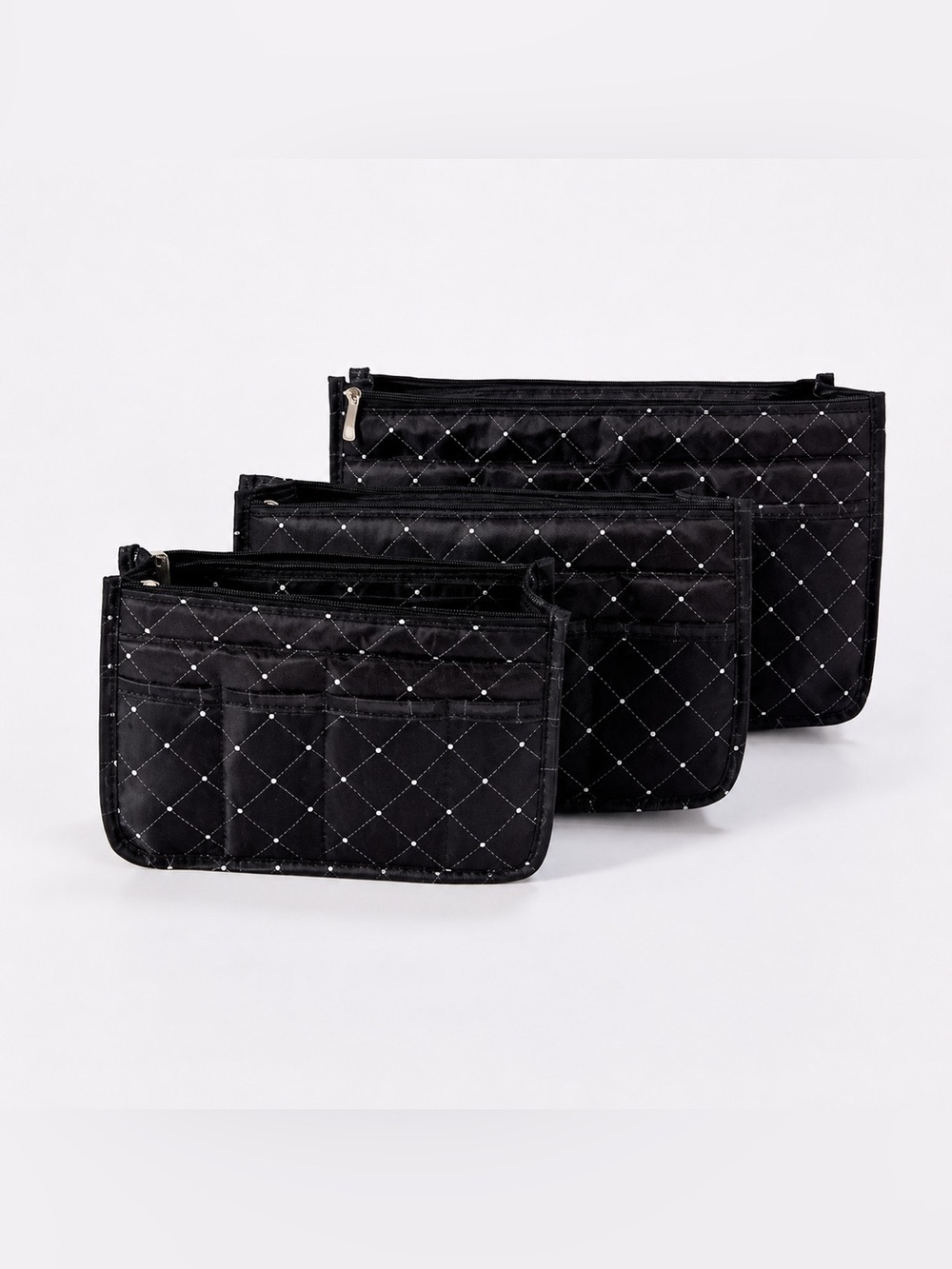 Periea Set of 3 Purse Organizers Black Diamond NWT